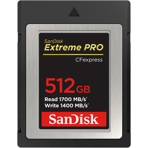 SanDisk 512GB Extreme PRO CFexpress® Type B Memory Card 1400MBs